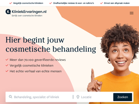'kliniekervaringen.nl' screenshot