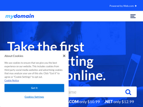 'mydomain.com' screenshot