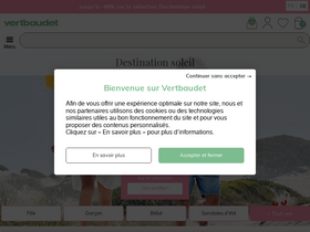 'vertbaudet.ch' screenshot