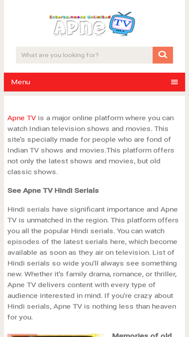 Hindi serial apne online tv shows