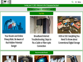 'dongknows.com' screenshot