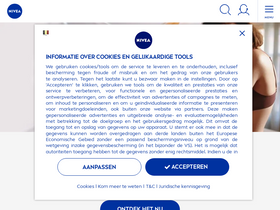 'nivea.be' screenshot
