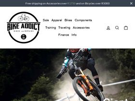 'bike-addict.co.za' screenshot