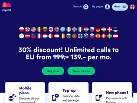 'mycall.no' screenshot