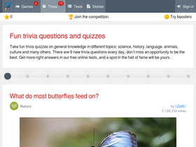 'quizzclub.com' screenshot