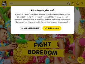 'partyking.no' screenshot