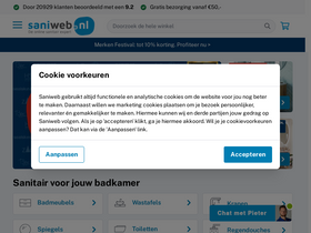 'saniweb.nl' screenshot