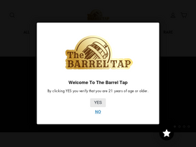 'thebarreltap.com' screenshot