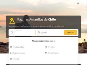 'amarillas.cl' screenshot