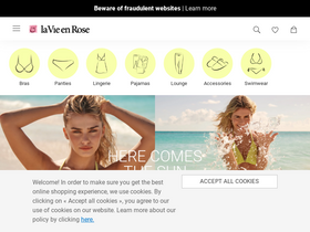 'lavieenrose.com' screenshot