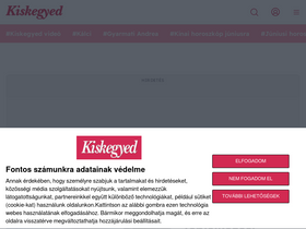 'kiskegyed.hu' screenshot