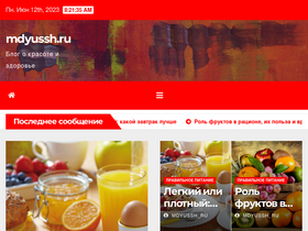 'mdyussh.ru' screenshot