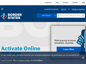 'borderstates.com' screenshot