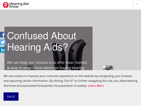 'hearingaidknow.com' screenshot