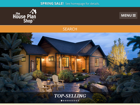 'thehouseplanshop.com' screenshot