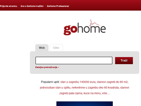 'gohome.hr' screenshot