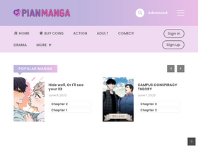 'pianmanga.me' screenshot
