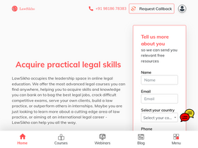 'lawsikho.com' screenshot