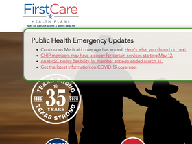 'my.firstcare.com' screenshot