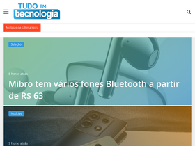 'tudoemtecnologia.com' screenshot