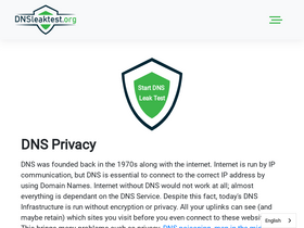 'dnsleaktest.org' screenshot