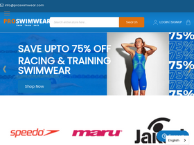 'proswimwear.com' screenshot