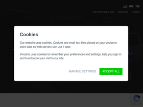 'vindecoder.eu' screenshot