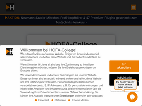 'hofa-college.de' screenshot