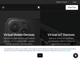 'corellium.com' screenshot