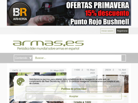 'armas.es' screenshot