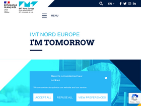 'imt-lille-douai.fr' screenshot