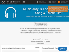 'musicxray.com' screenshot
