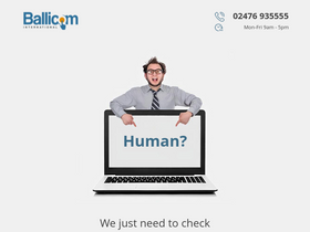 'ballicom.co.uk' screenshot
