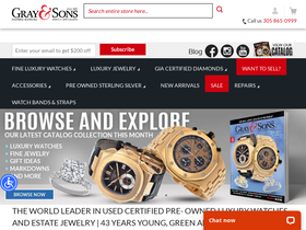 'grayandsons.com' screenshot