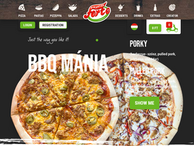 'pizzaforte.hu' screenshot