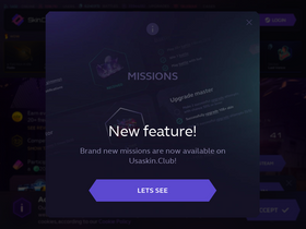 'usaskin.club' screenshot