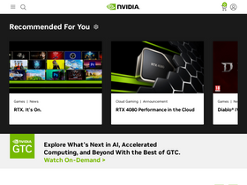 'nvidia.co.uk' screenshot