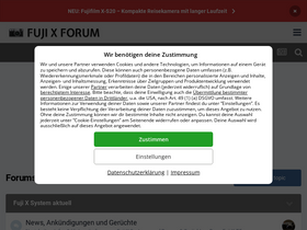 'fuji-x-forum.de' screenshot