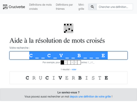 'cruciverbe.fr' screenshot