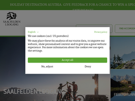 'saalfelden-leogang.com' screenshot