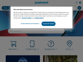 'postnord.dk' screenshot