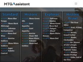 'mtgaassistant.net' screenshot