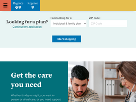 'regence.com' screenshot