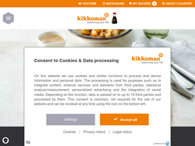 'kikkoman.eu' screenshot