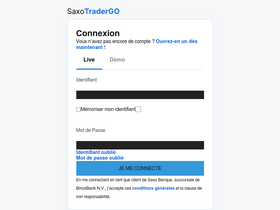 'saxotrader.fr' screenshot