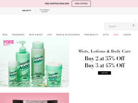 'victoriassecretbeauty.in' screenshot