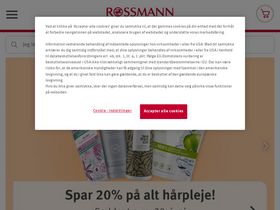 'rossmann.dk' screenshot