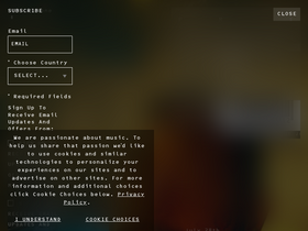 'postmalone.com' screenshot