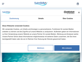 Swimskills homepage screenshot