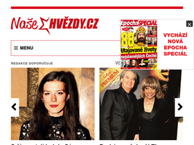 'nasehvezdy.cz' screenshot